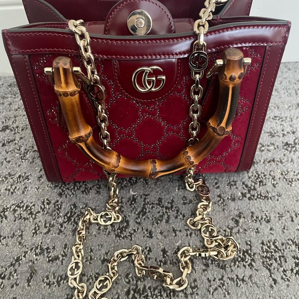 Gucci Diana crystals small tote bag - Picture 2 of 9